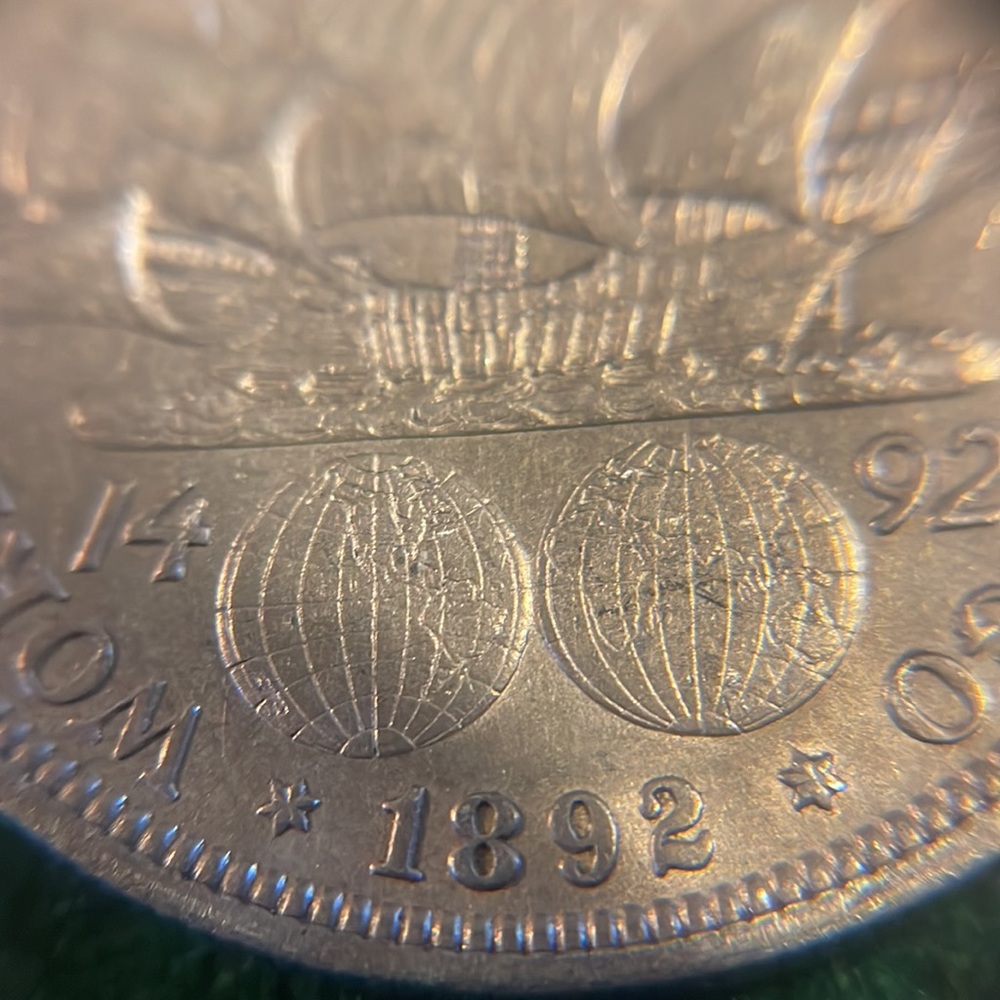 🌍🇺🇸 U.S. 1892 & 1893 World’s COLUMBIAN Exposition 50c Silver Half Dollar Coin